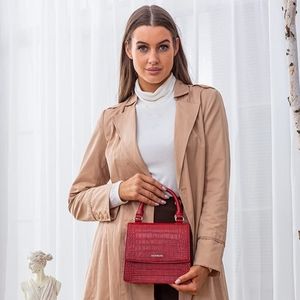 JACKIE & JILL RED VEGAN LEATHER CROSSBODY PURSE NWT
